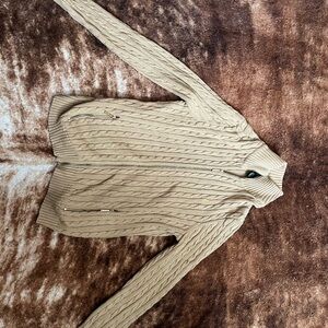 Ralph Lauren Beige Cable Knit Sweater